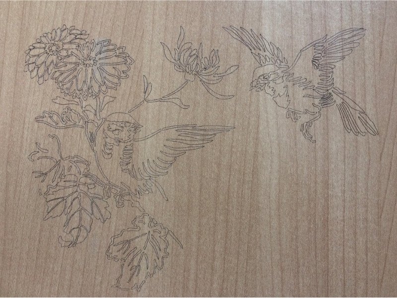 laser engraving bird stencil Longer Ray 5