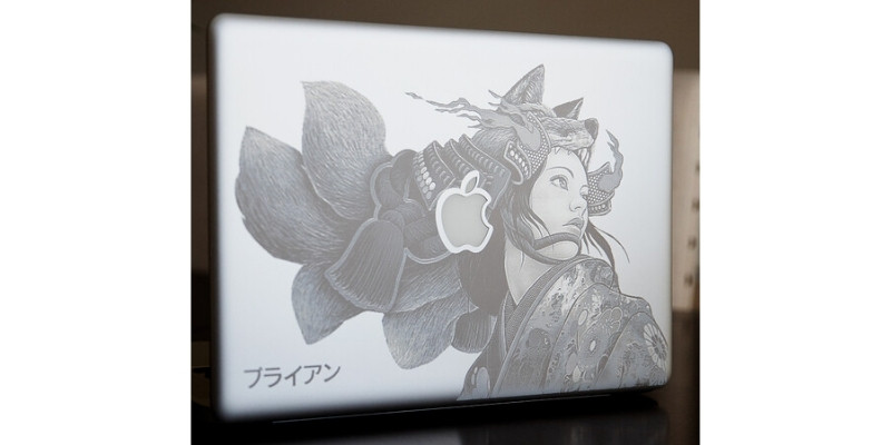 macbook pro engraved on a Glowforge