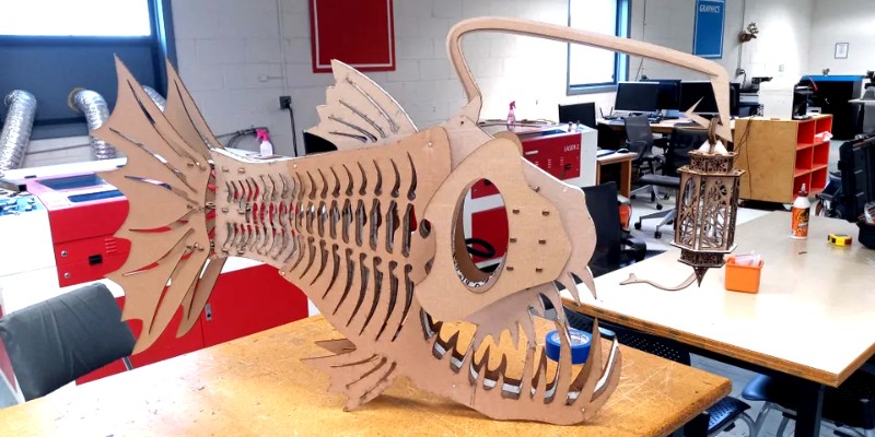 Angler fish cardboard mockup (Source: Reddit)