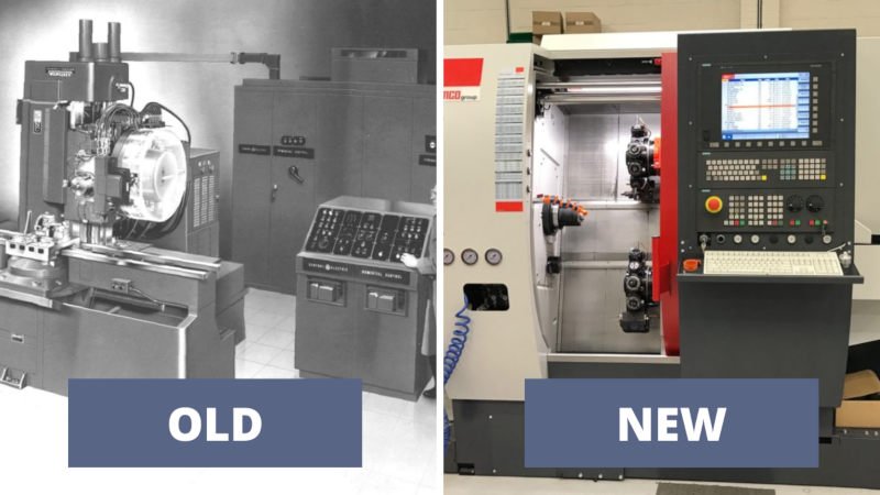 history of cnc old vs new machine