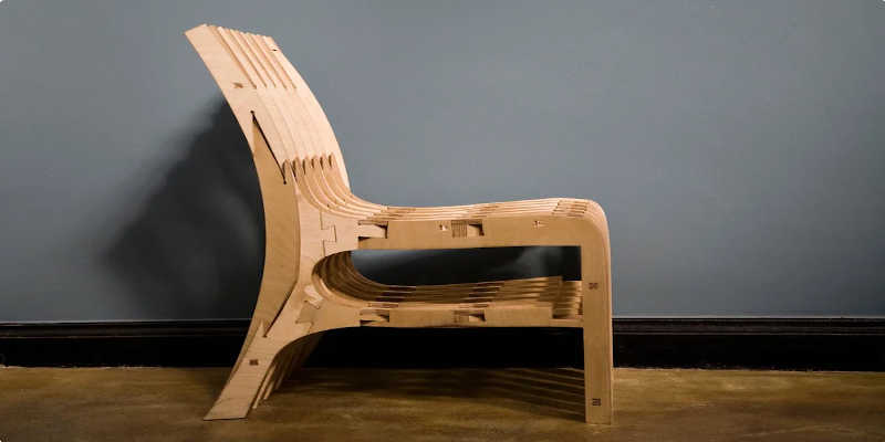 CNC router project wooden chair