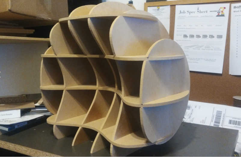 Pigeon shelves CNC router wood project