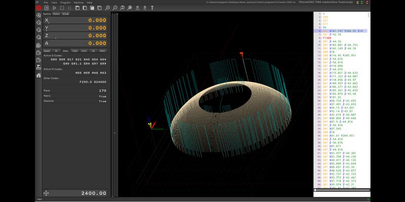 PlanetCNC software