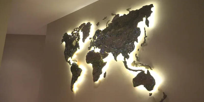 CNC Projects that Sell World Map Wall Hanging