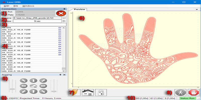 LaserGRBL laser cutter software