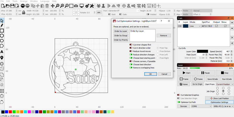 Lightburn laser cutter software