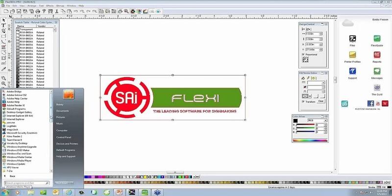 Sai Flexi vinyl cutter software