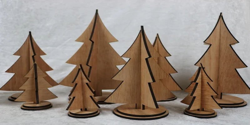 Laser cut Christmas tree project sizes