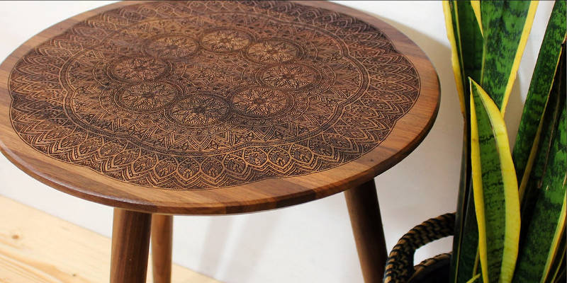 Laser wood engraving ideas coffee table