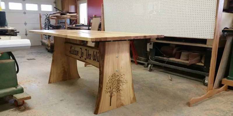 Laser engraving table example