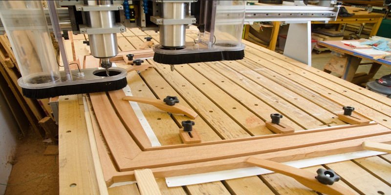 A piece of wooden furniture creating using CNC