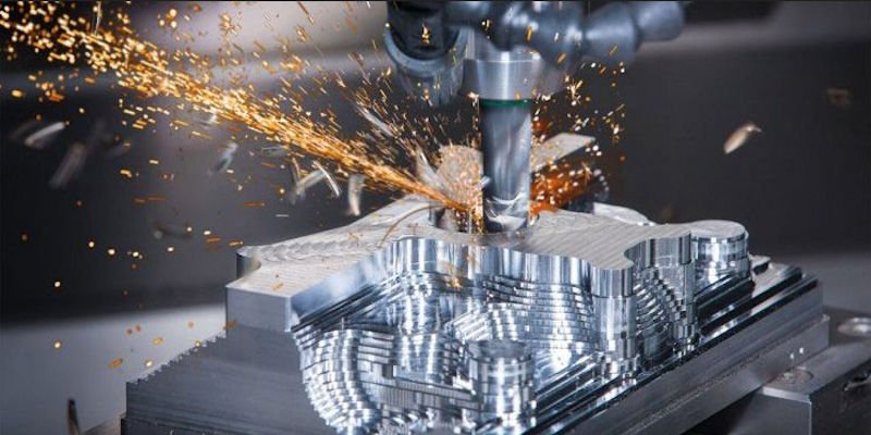 Milling a piece of metal
