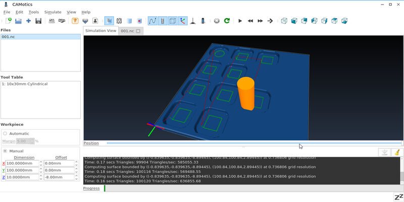 CAMotics CNC simulator