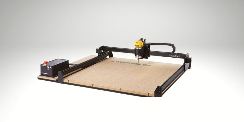 Picture of the Inventables X Carve on a grey background