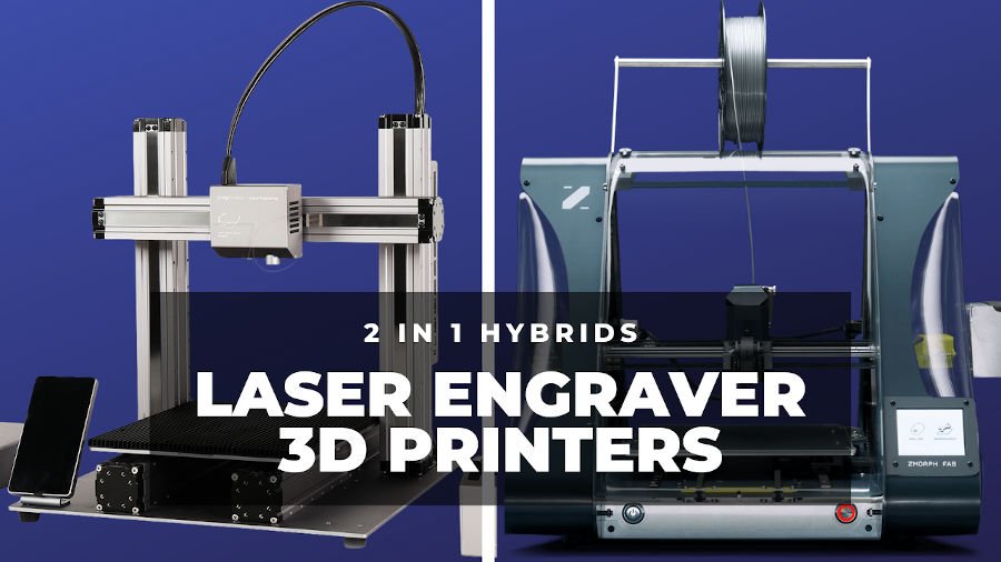 laser engraver 3D printer 2-in-1 hybrid