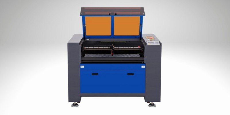 The OMTech 70W CO2 laser cutter