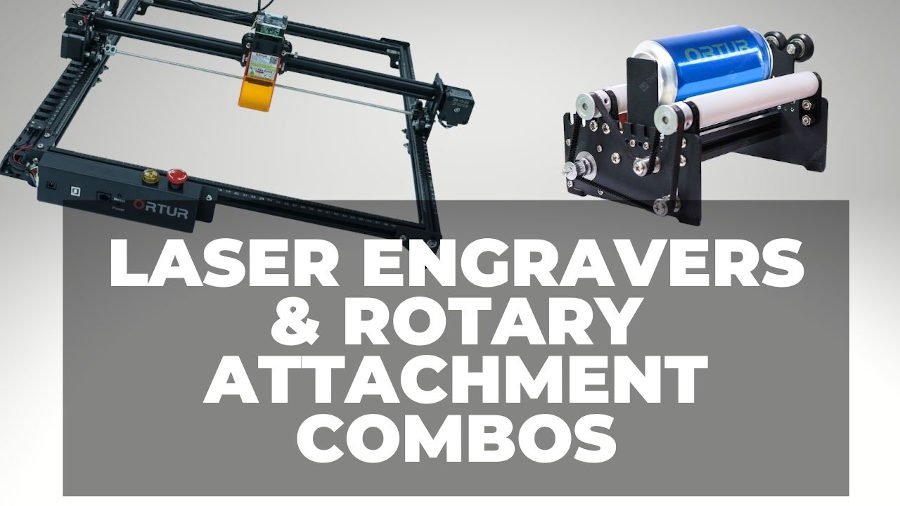 laser engravers with rotary attachments