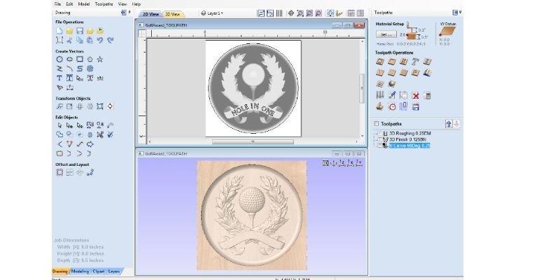 v-carve pro desktop professional cad software for CNC