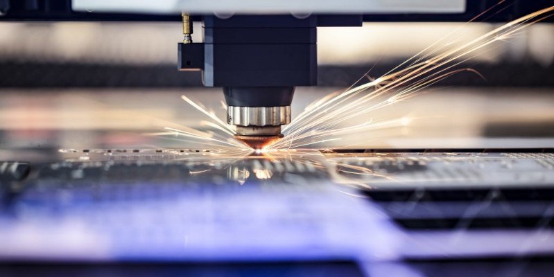 Laser CNC machine in Operation