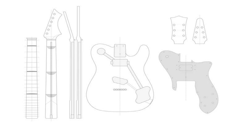 Guitar plans for CNC