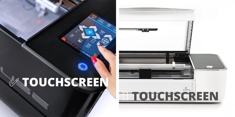 Glowforge has no LCD screen, Muse Core does