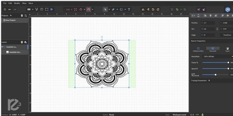 Muse RetinaEngrave 3 Software