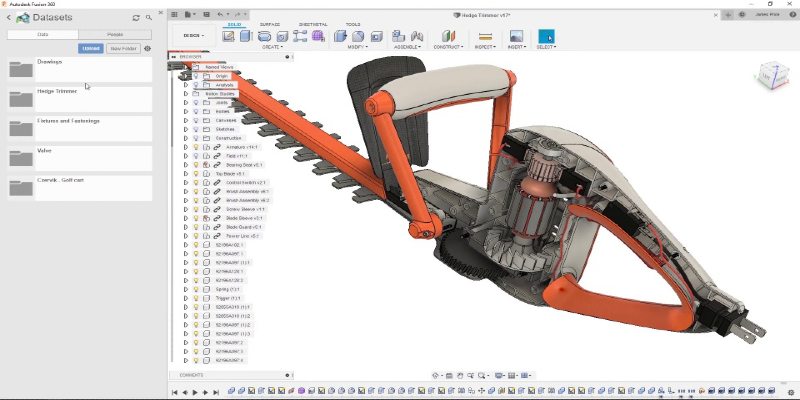 The Autodesk Fusion 360 software