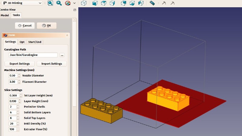 The FreeCAD software