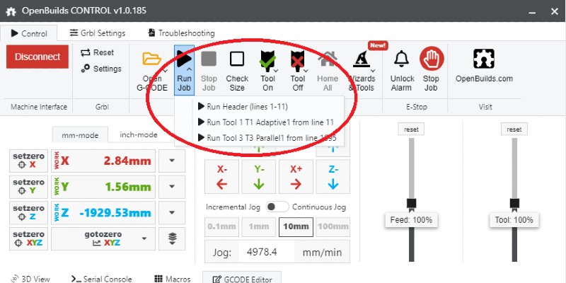 The Openbuilds Control Software