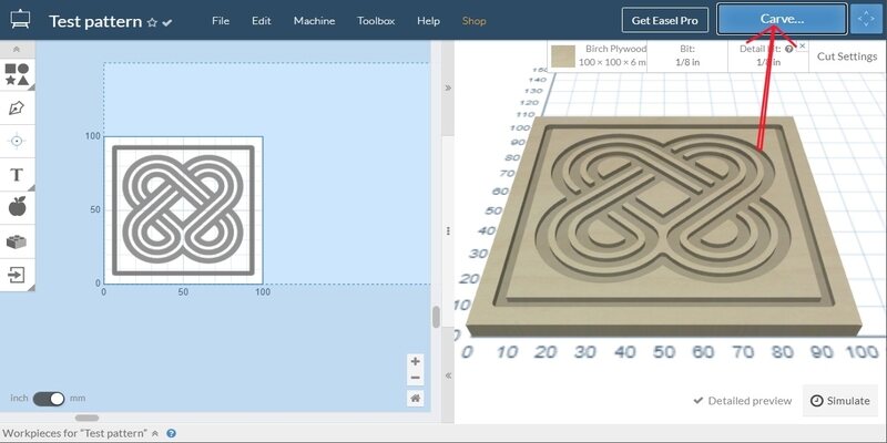 Easel X Carve software