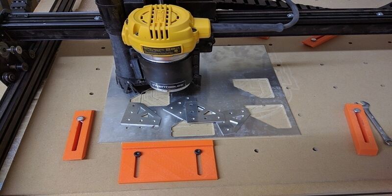 An X Carve metal cutting