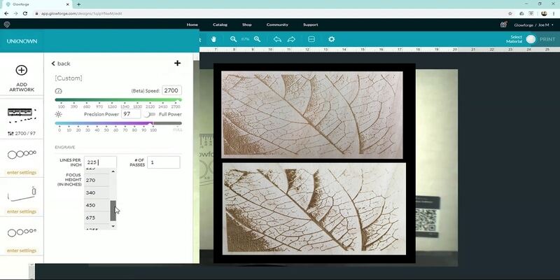 Glowforge software