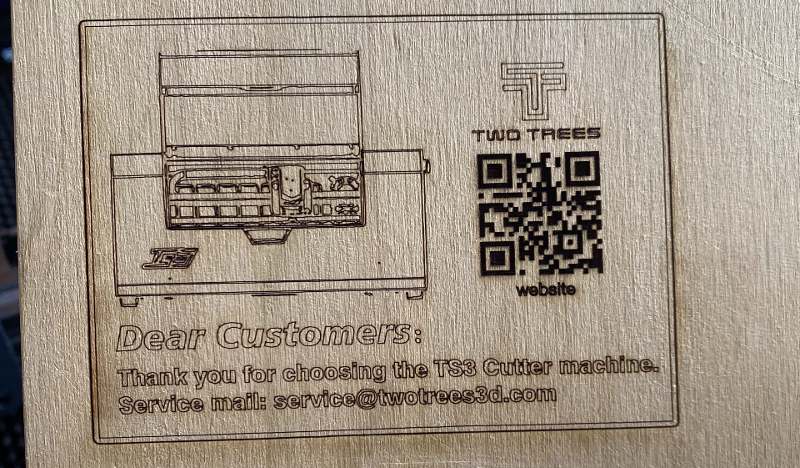 The second test on plywood that shows incredible accuracy.