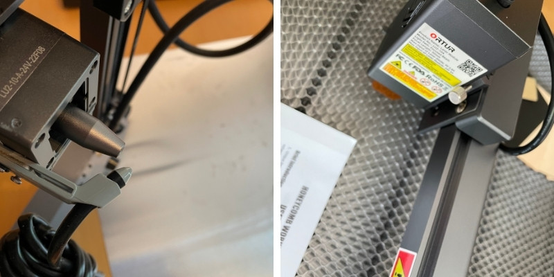 Ortur LM3 air assist and aluminum honeycomb table to protect your workbench