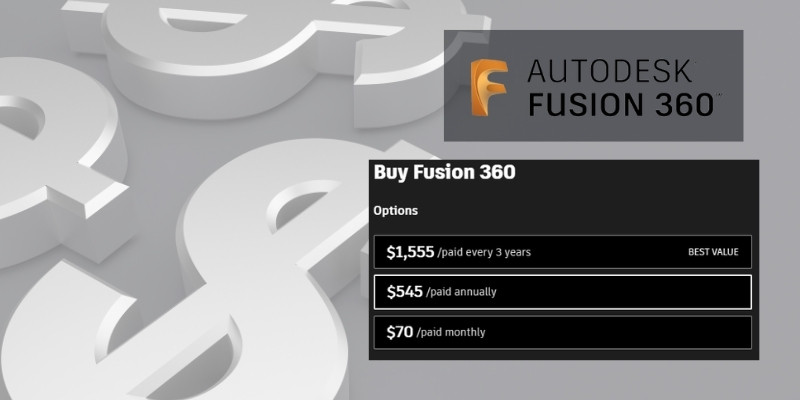 fusion 360 pricing