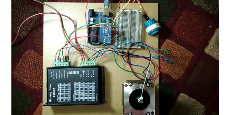 DM542 driver, stepper motor arduino uno