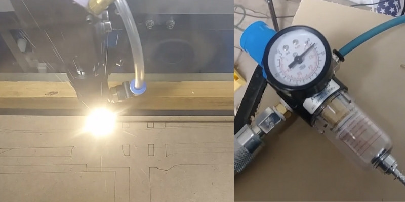 air compressor assisted laser engraving
