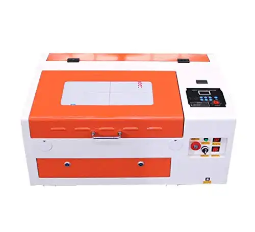TEN-HIGH CO2 Engrave Machine 40W 300x400mm Laser Engraving Machine with Exhaust Fan USB Port