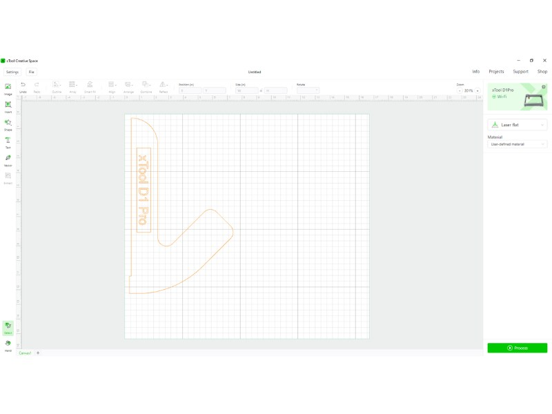 XCS software for the xTool D1 Pro 20W