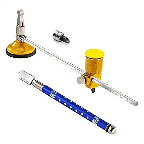 B Bloomoak Heavy Duty Circular Glass Cutter