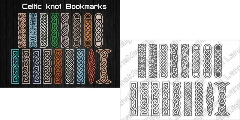 Celtic knot bookmarks svg