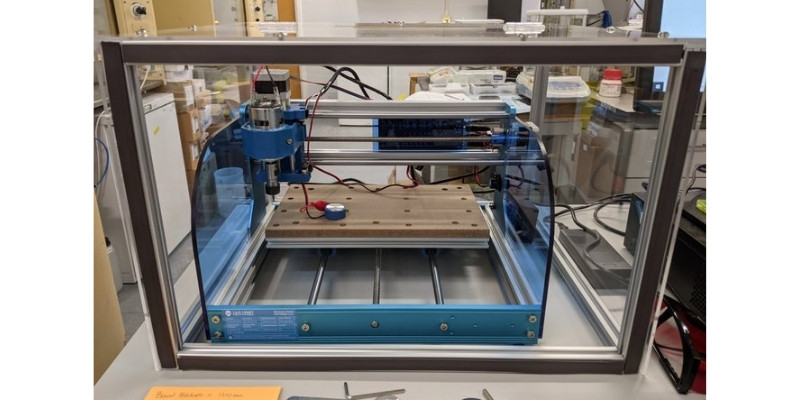 Desktop laser engraver with enclosure