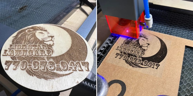Engraved wooden project created on xTool D1 Pro