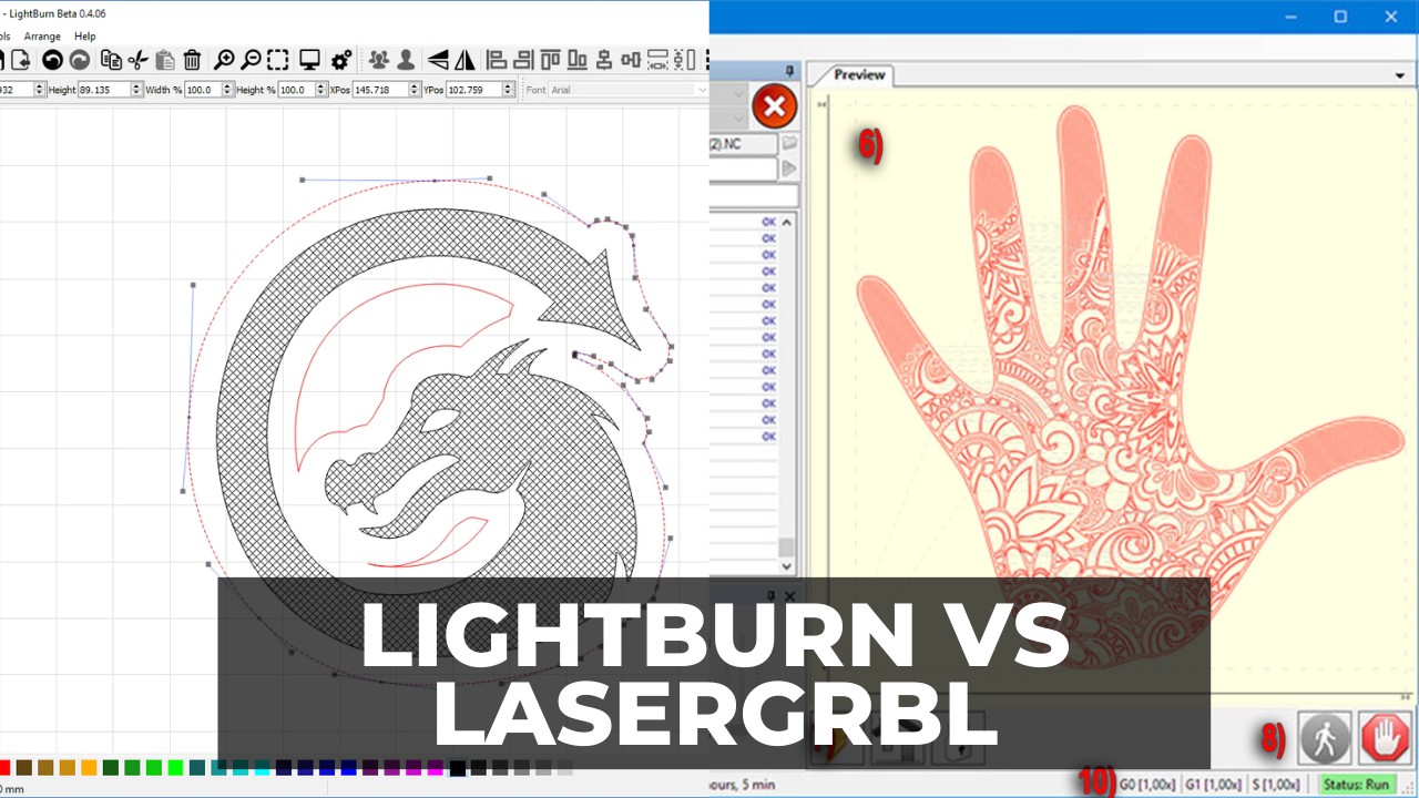 Lightburn vs LaserGRBL