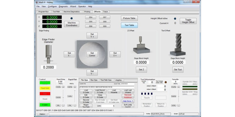 Mach4 industrial user interface