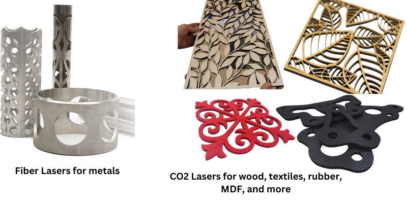 Materials for Fiber and CO2 lasers