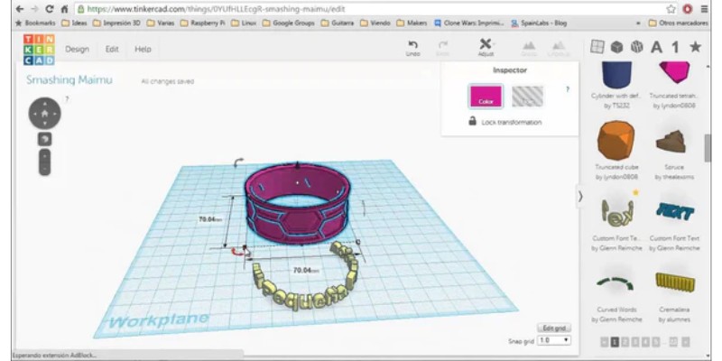 TinkerCAD 3D Software