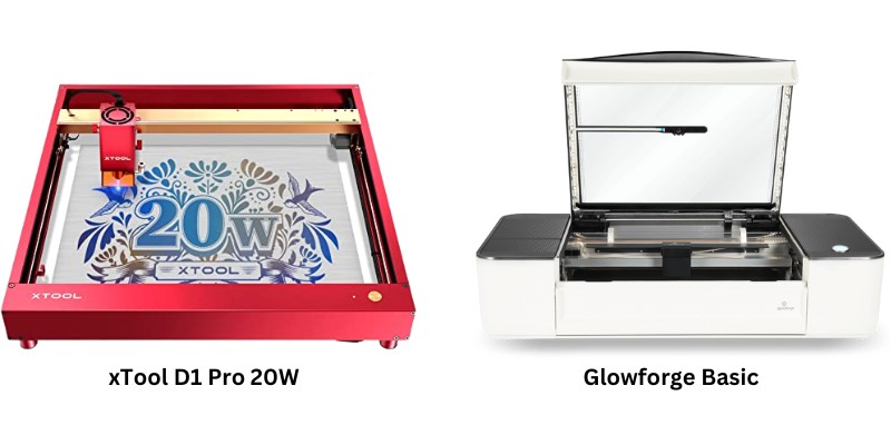 xTool D1 Pro 20W vs Glowforge Basic