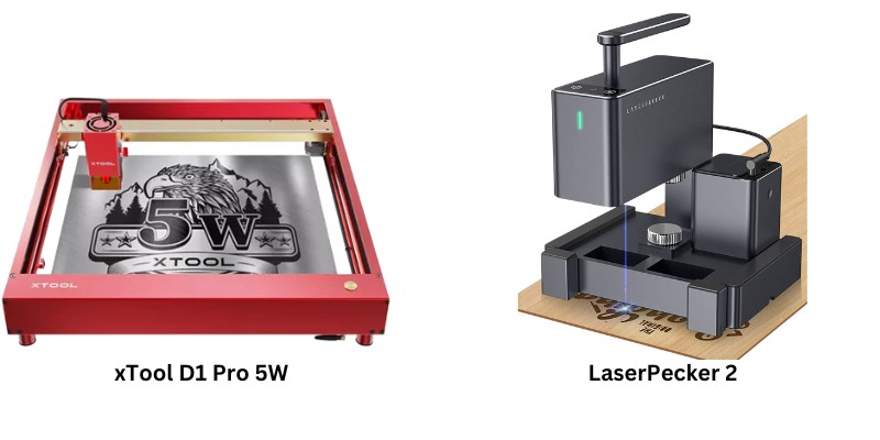 xTool D1 Pro 5W vs LaserPecker 2