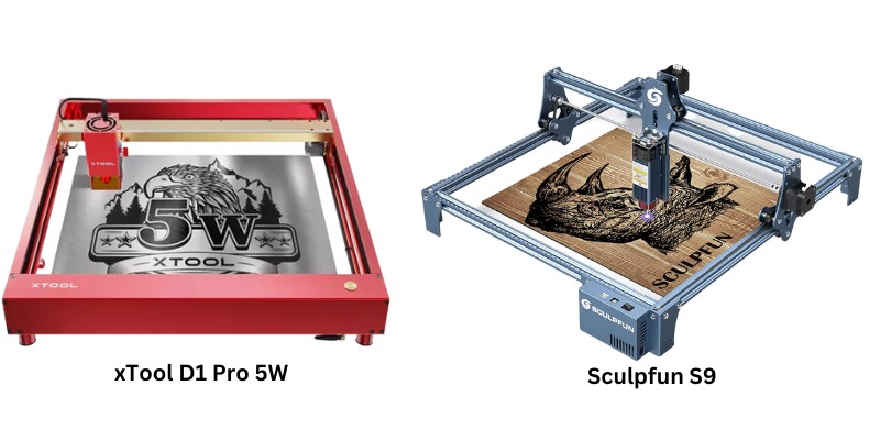 xTool D1 Pro 5W vs Sculpfun S9